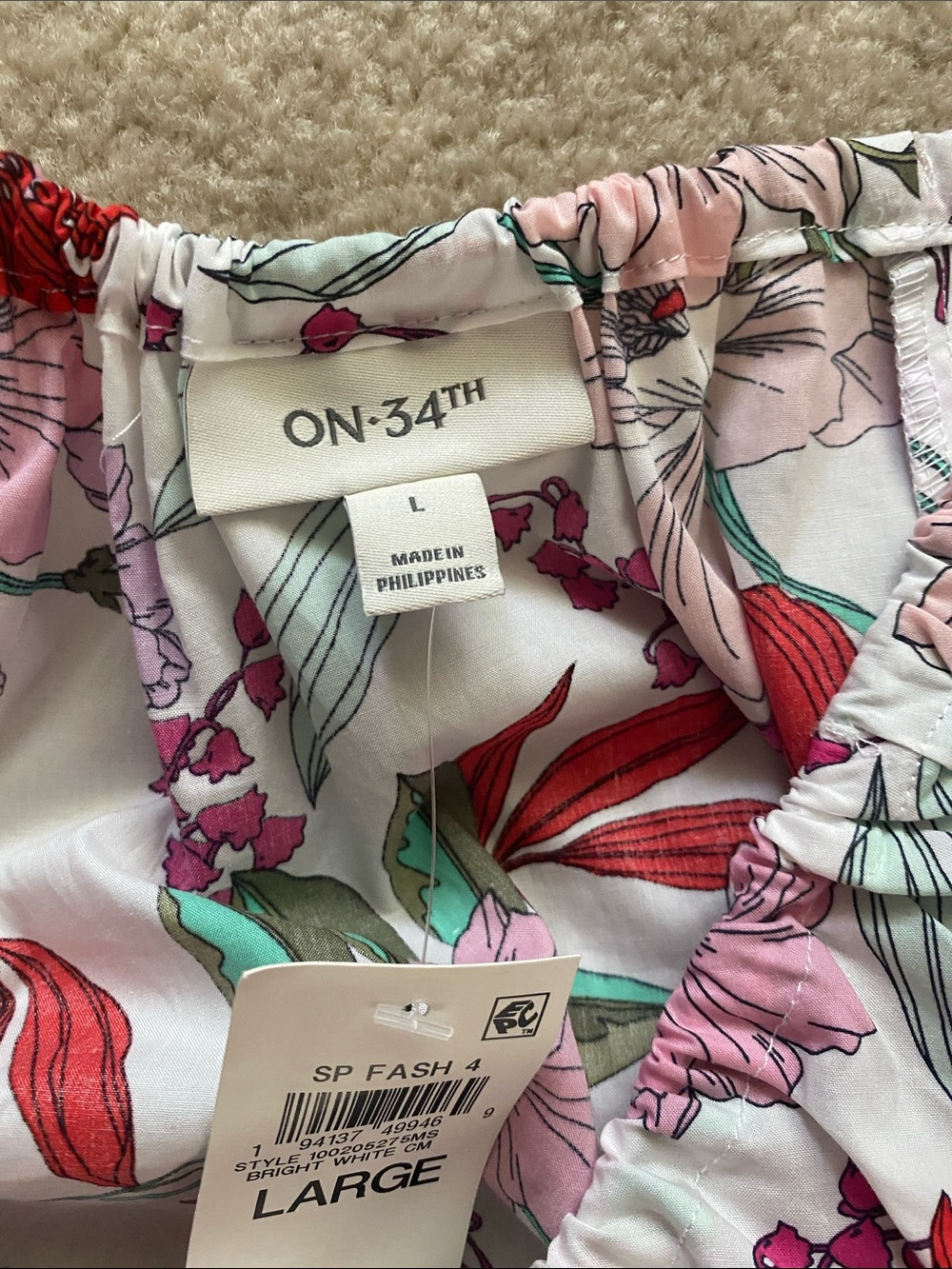 ON-34th NWT floral dress with pockets - Picture 7 of 8